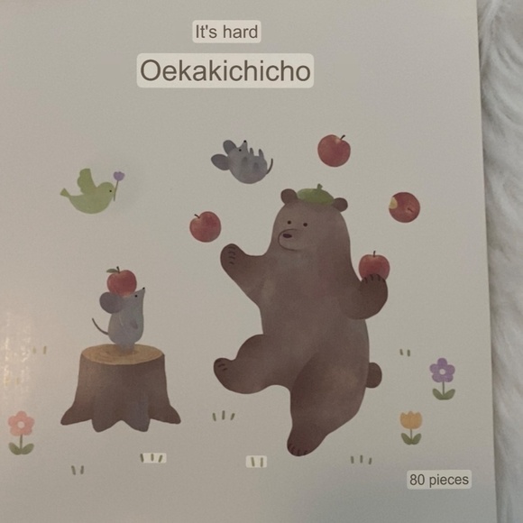 Kyowa Square Drawing Book. Bear Design. Multicolor - Picture 5 of 7